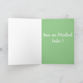 カスタマイズ可能なベルネーズマウンテンドッグパピーイースター カード (内部)