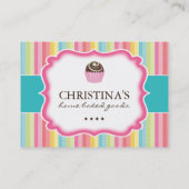 カスタマイズ可能なベーカリーのギフト券 割引カード (裏面)