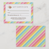 カスタマイズ可能なベーカリーのギフト券 割引カード (正面/裏面)