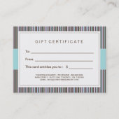 カスタマイズ可能なベーカリーのギフト券 割引カード (正面)