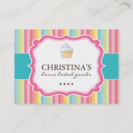 カスタマイズ可能なベーカリーのギフト券 割引カード (裏面)