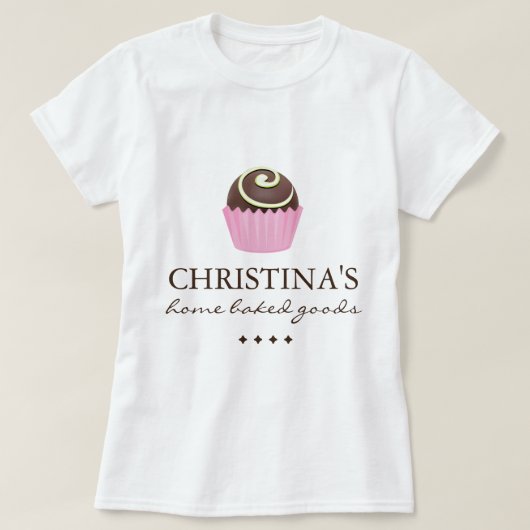 カスタマイズ可能なベーカリーのワイシャツ Tシャツ (デザイン正面)