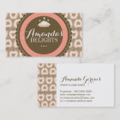 カスタマイズ可能なベーカリーの名刺 名刺 (正面/裏面)