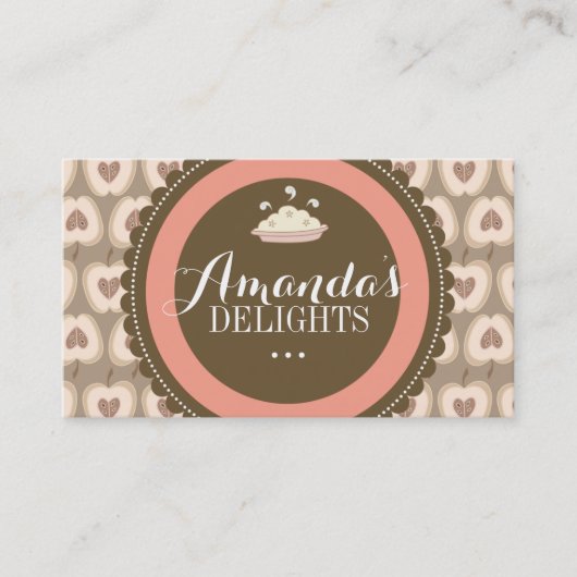 カスタマイズ可能なベーカリーの名刺 名刺 (正面)