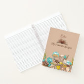 カスタマイズ可能なベーカーレシピブック ノートブック (内部)