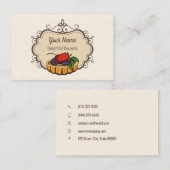 カスタマイズ可能なベーカー職人 名刺 (正面/裏面)