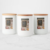 カスタマイズ可能なベーキングラベル名前を挿入！ フードラベル (ボトル)