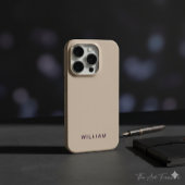 カスタマイズ可能なベージュ色のiPhoneケース Case-Mate iPhoneケース