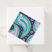 カスタマイズ可能なペイズリーメッセージカード フェイバータグ (インサイチュ)