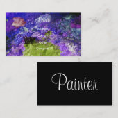 カスタマイズ可能なペインターの名刺- 名刺 (正面/裏面)