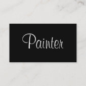 カスタマイズ可能なペインターの名刺- 名刺 (裏面)