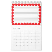 カスタマイズ可能なペットの恋人のカレンダー カレンダー (3月 2027)