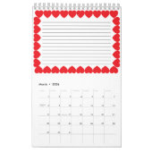 カスタマイズ可能なペットの恋人のカレンダー カレンダー (3月 2026)