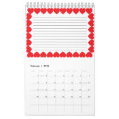 カスタマイズ可能なペットの恋人のカレンダー カレンダー (2月 2026)