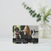 カスタマイズ可能なペットシッターの写真連絡、サービス 名刺 (スタンド正面)