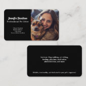 カスタマイズ可能なペットシッターの名刺 名刺 (正面/裏面)