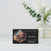 カスタマイズ可能なペットシッターの名刺 名刺 (スタンド正面)