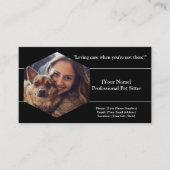 カスタマイズ可能なペットシッターの名刺 名刺 (正面)