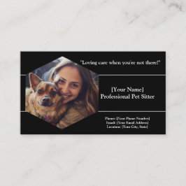 カスタマイズ可能なペットシッターの名刺 名刺