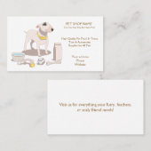 カスタマイズ可能なペットショップの名刺 名刺 (正面/裏面)