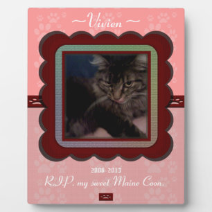 カスタマイズ可能なペットメモリアル フォトプラーク