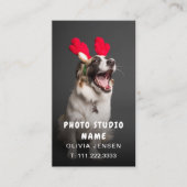 カスタマイズ可能なペット写真の名刺 名刺 (正面)