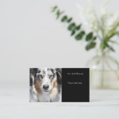 カスタマイズ可能なペット写真撮影の名刺 名刺 (スタンド正面)
