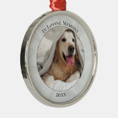 カスタマイズ可能なペット写真記念碑 メタルオーナメント (右)