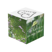 カスタマイズ可能なペット記念の写真の立方体は詩を加えます フォトキューブ (裏面アングル)