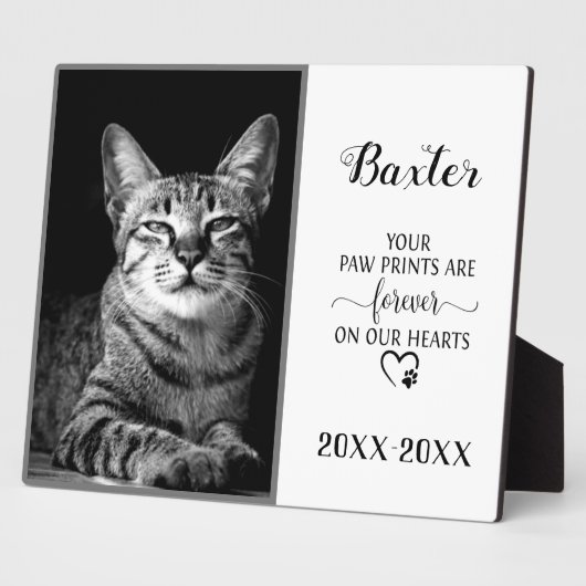 カスタマイズ可能なペット記念写真 フォトプラーク (側面)