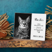 カスタマイズ可能なペット記念写真 フォトプラーク (側面)