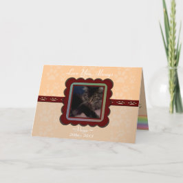 カスタマイズ可能なペット記念碑 カード