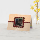 カスタマイズ可能なペット記念碑 カード (黄色い花)