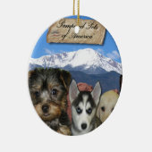 カスタマイズ可能なペット セラミックオーナメント (右)