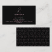 カスタマイズ可能なペット/犬をテーマにした名刺 名刺 (正面/裏面)