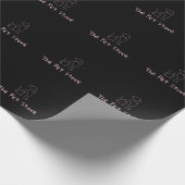 カスタマイズ可能なペット/犬をテーマにした ラッピングペーパー (角)