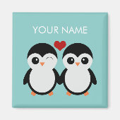 カスタマイズ可能なペンギン対マグネット マグネット (正面)