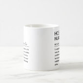 カスタマイズ可能なホスピス看護師の定義 コーヒーマグカップ (中央)