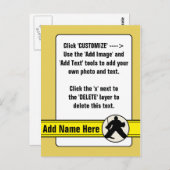 カスタマイズ可能なホッケーゴアリー取引カード ポストカード (正面/裏面)