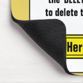 カスタマイズ可能なホッケートレーディングカードテンプレートマウスマット マウスパッド (コーナー)