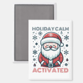 カスタマイズ可能なホリデーカームサンタ マグネット (正面/裏面)