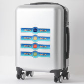カスタマイズ可能なホリデーステッカー 箱の封 緊縛バンド シール (スーツケース)