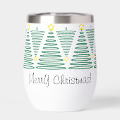 カスタマイズ可能なホリデーツリーボトル – ワイン (背面)