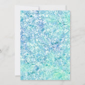 カスタマイズ可能なホリデーパーティーお祝いスノーファミリー 招待状 (裏面)