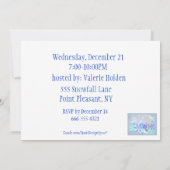 カスタマイズ可能なホリデーパーティー招待状 招待状 (裏面)