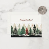 カスタマイズ可能なホリデー、クリスマスカード。 ノートカード (正面/裏面インサイチュ)