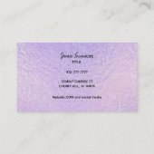 カスタマイズ可能なホログラフィック先生名刺 名刺 (裏面)