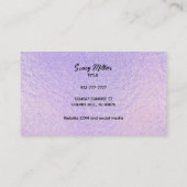 カスタマイズ可能なホログラフィック名刺 名刺 (裏面)