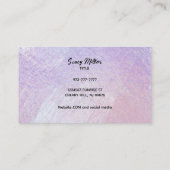 カスタマイズ可能なホログラフィック名刺 名刺 (裏面)