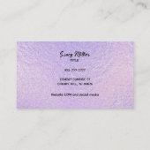 カスタマイズ可能なホログラフィック名刺 名刺 (裏面)